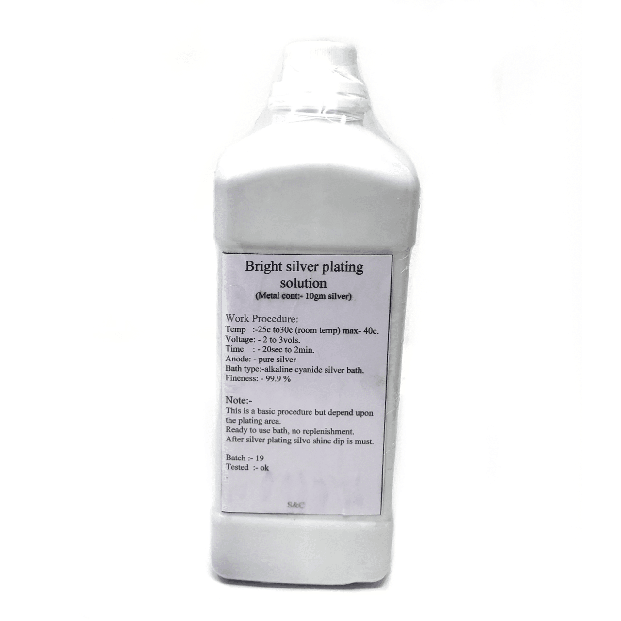 Buy Silver Plating Solution 1L - Maddisons UK